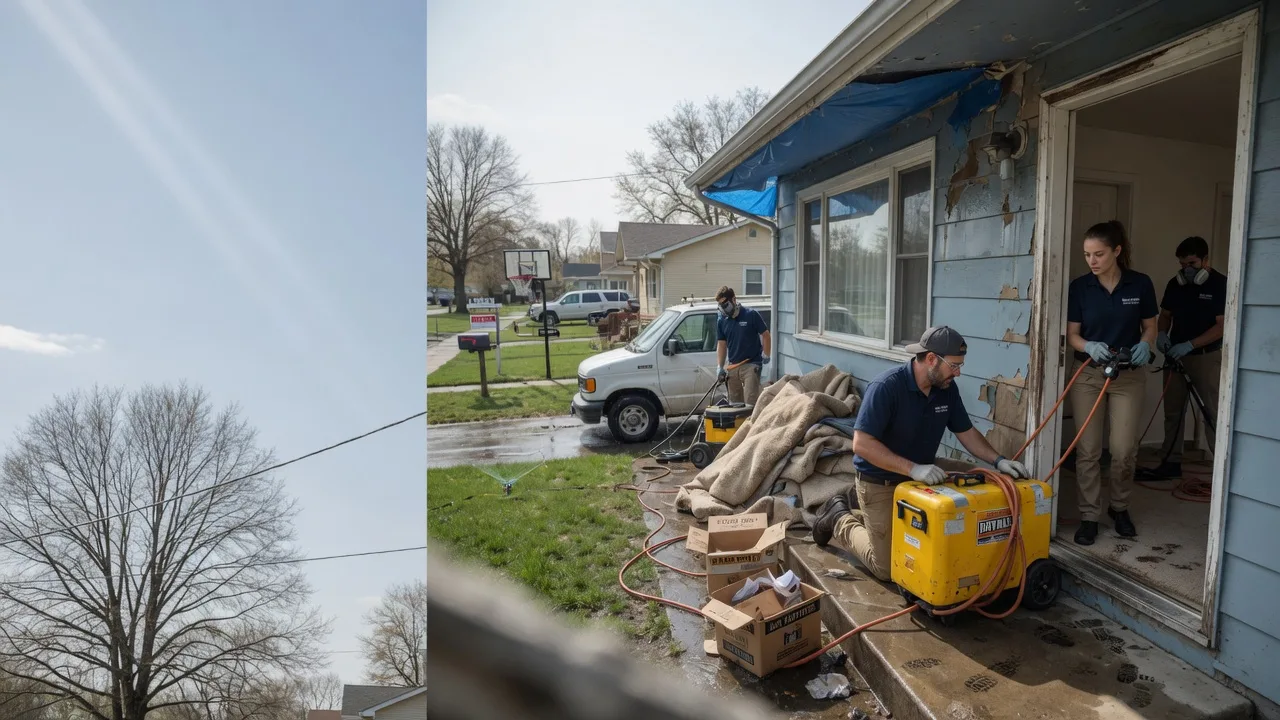Basement Flood Cleanup in Stockton, IL near me